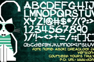 Aboki Dreadlock Jam Suya Font for Handmade Labels