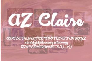 AZ Claire Font: Bold Script for Digital Marketing