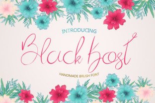 Black Kost Font: Handmade Script for Craft Projects