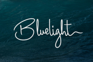 Bluelight Font: Modern Calligraphy for Handmade Labels