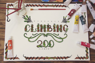 Climbing Font: Organic Typography for Editorial Design