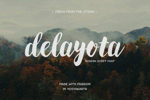 Delayota Font: Bold Handwriting for Digital Marketing