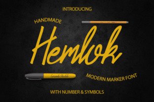 Hemlok Font: Modern Marker Typography for Web Design
