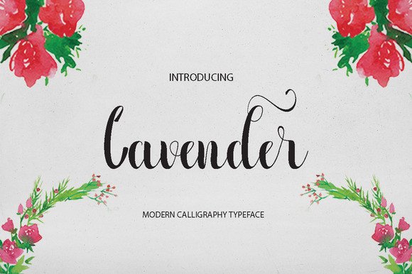 Lavender Font: A Tidy Script for Editorial Design