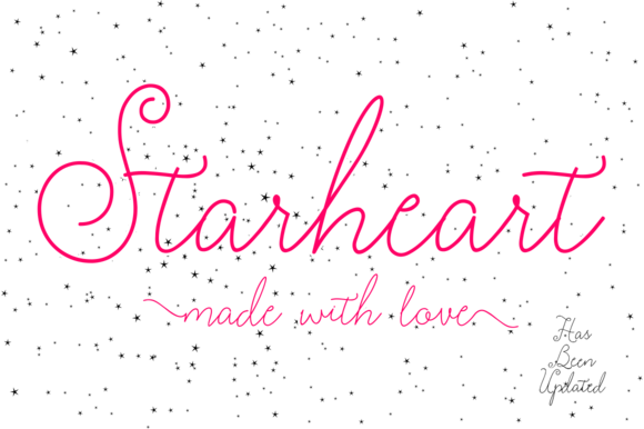 Starheart Font: Elegant Script for Handmade Crafts