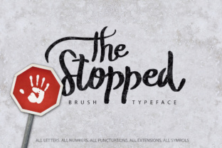 The Stopped Font: Handbrushed Type for Makers