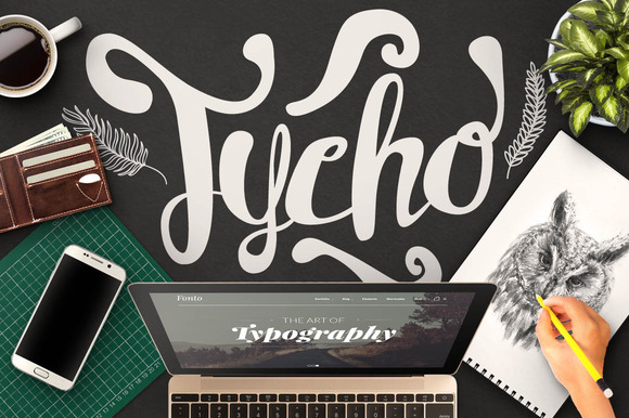 Tycho Font: A Hand-Drawn Typeface for Editorial Design